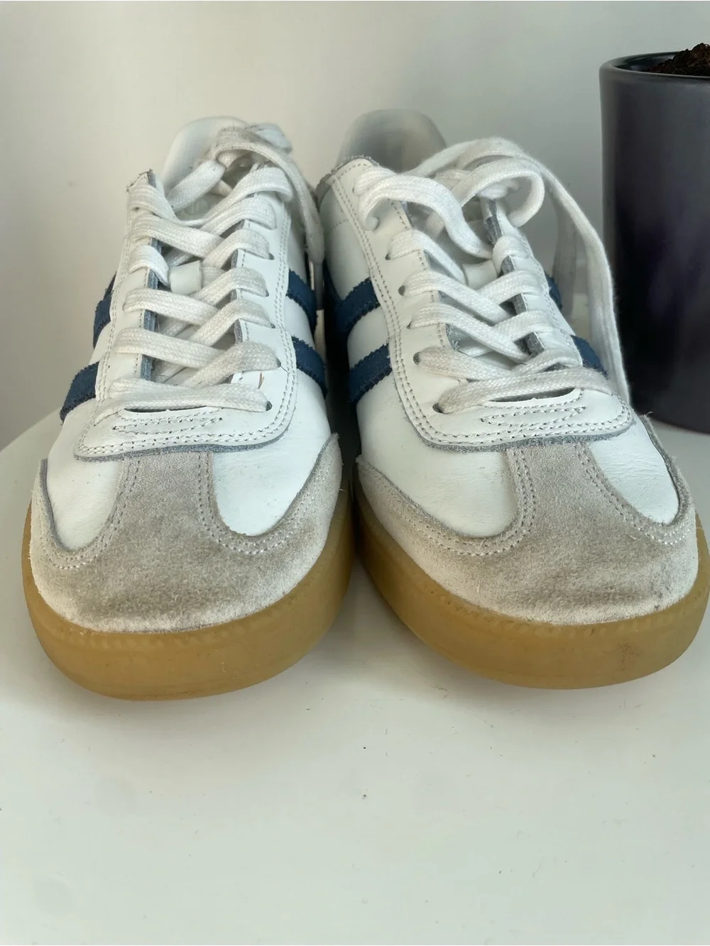 Women Size 9.5 Gola leather Trainers Viper Leather Shoes Blue Red Men Size 8